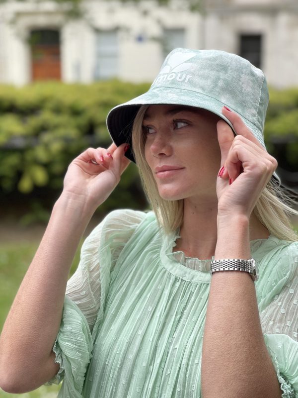 Reversible Mint Tie Dye Bucket Hat Holly