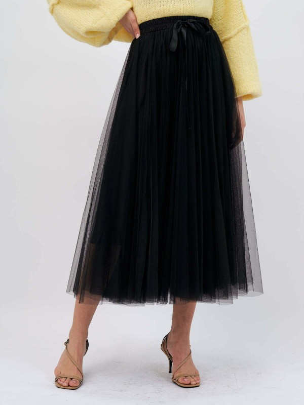 Charlotte-Tulle Skirt Black