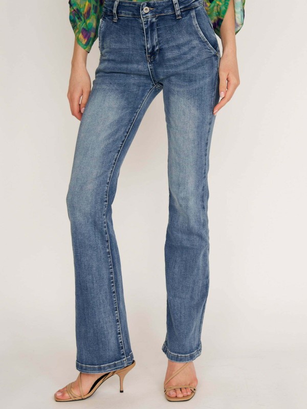 Anna - high rise wide-leg jeans