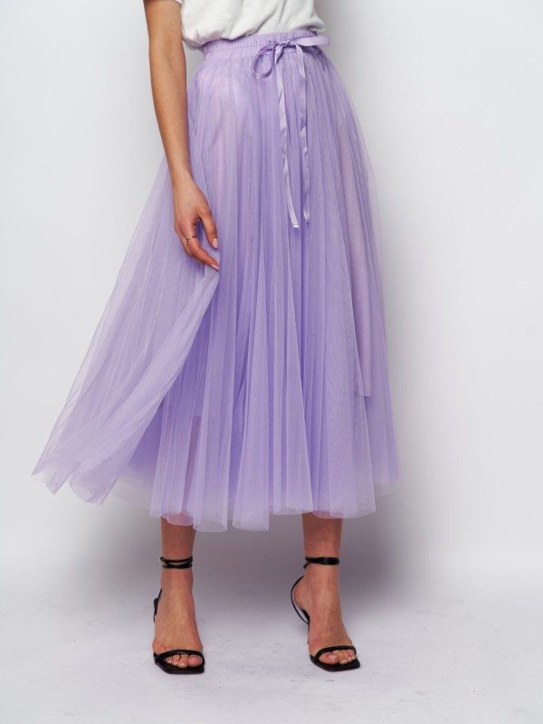 Charlotte-Tulle Skirt Lavender