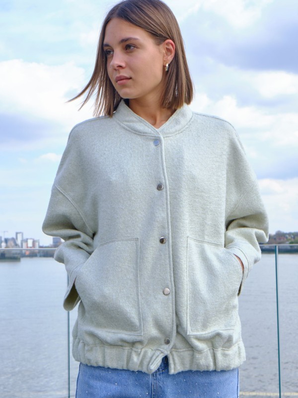 Gia- bomber jacket in pale mint