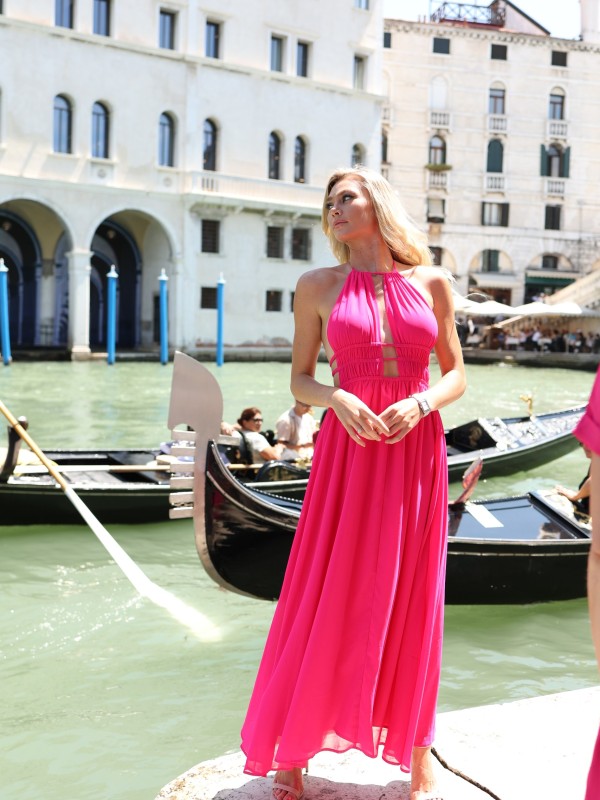 Barbie Backless Dress In Pink