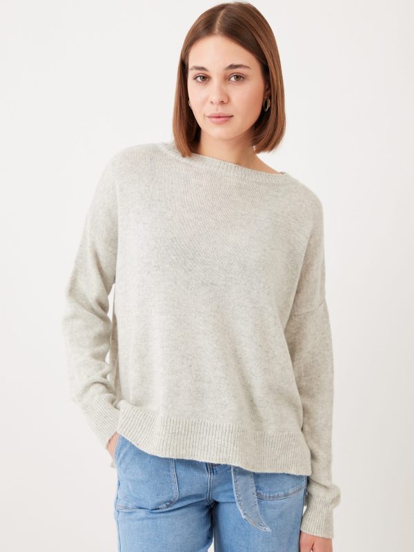 Kaitlyn - Cashmere Blend Sweater In Grey