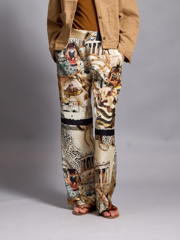 Tatum - Satin Tapered Pants wild in beige
