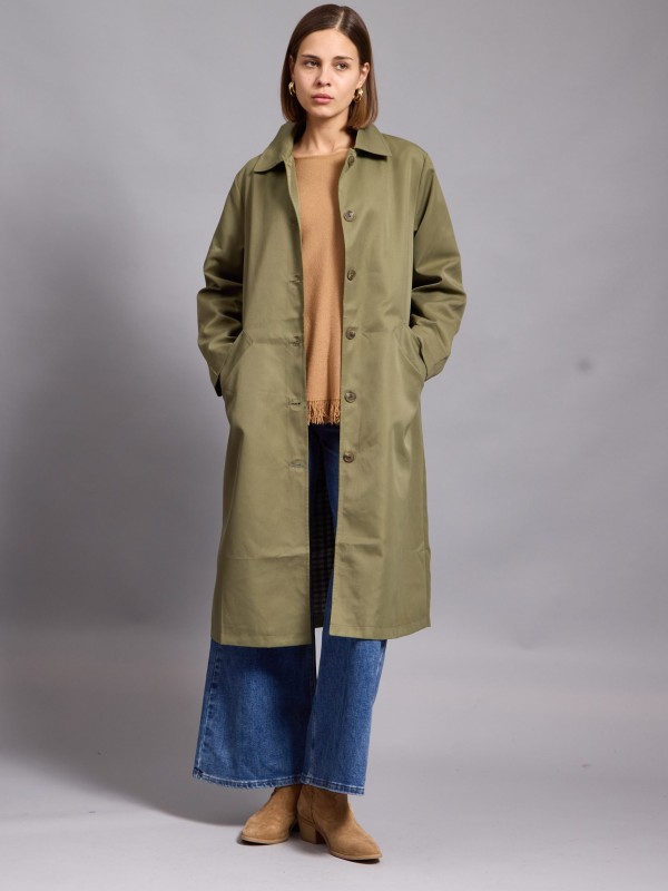 Calista -trench coat in khaki