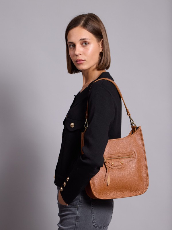 Molly - leather bag in tan