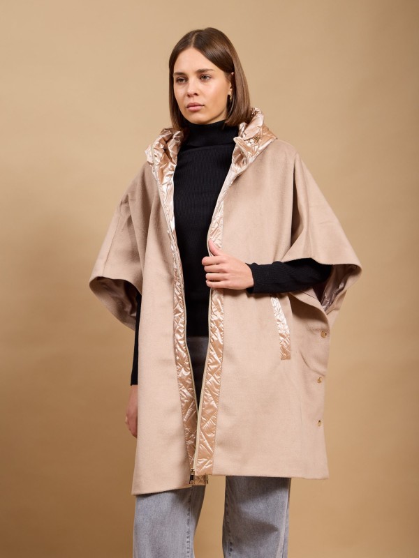 Andrea  - Hooded Coat In Beige