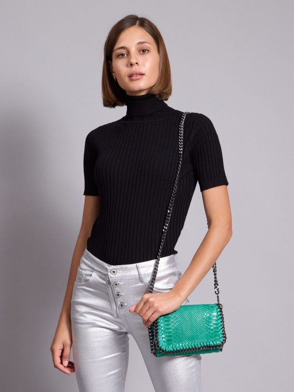May- Cross Body Leather Bag in green
