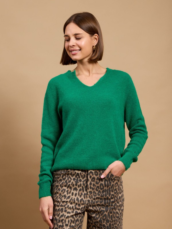 Lola - Soft Touch Sweater in green
