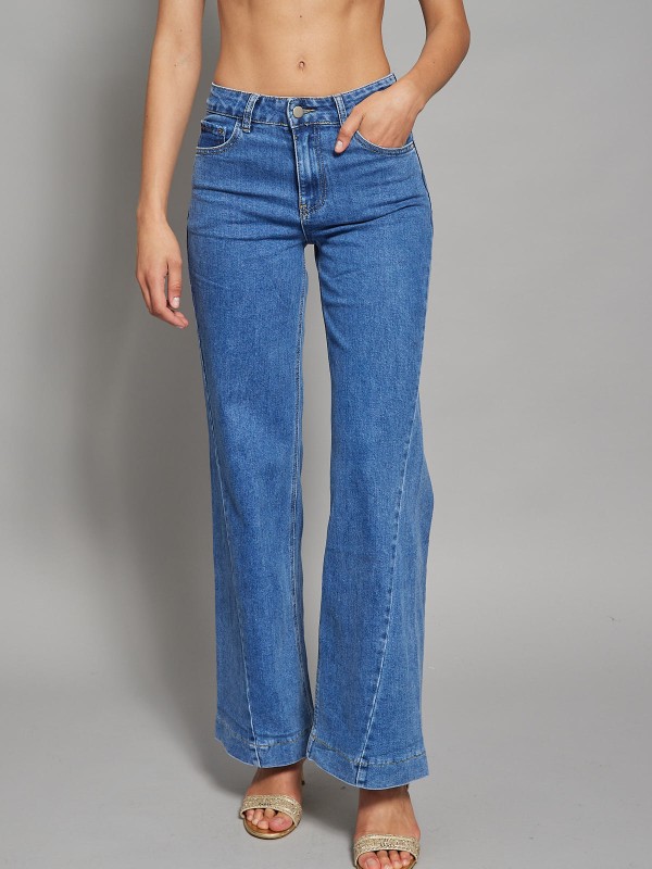 Mina-Flair high rise wide leg jeans