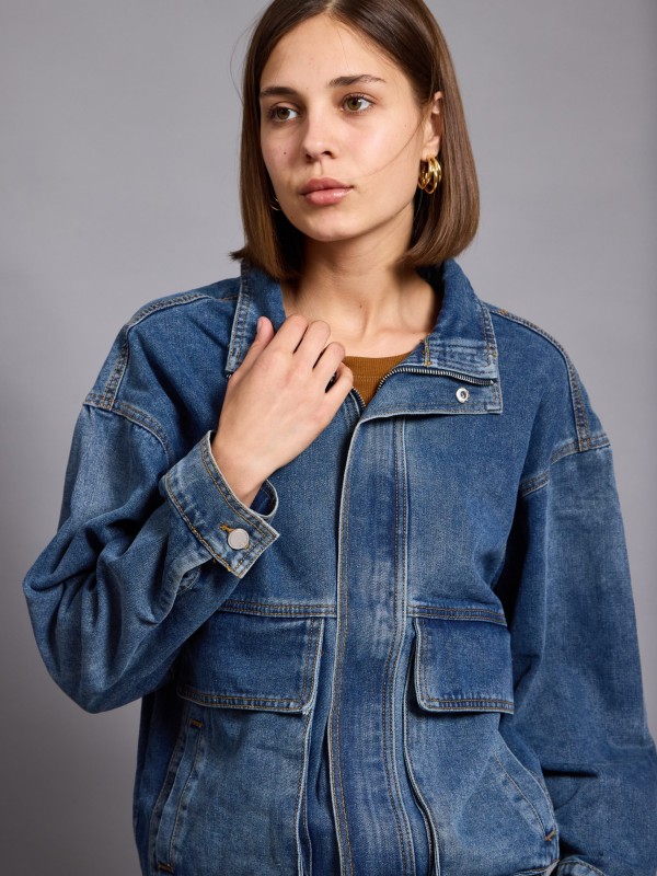 Kendall - Panelled Denim jacket