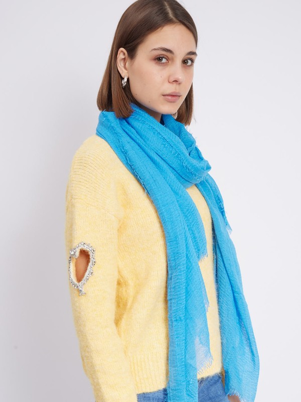 Sofia-viscose scarf in blue