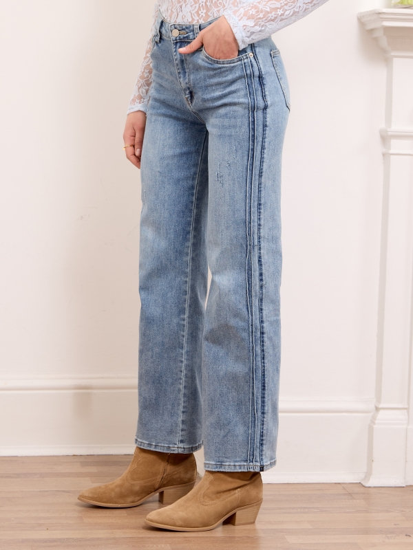 Mandy - high rise straight leg jeans
