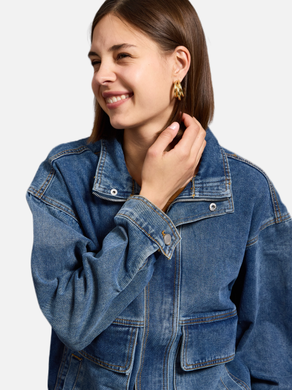 Kendall - Panelled Denim jacket