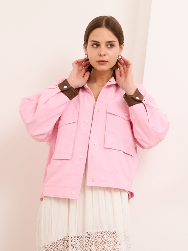 Mckenzie - Cotton-Twill jacket in Pink