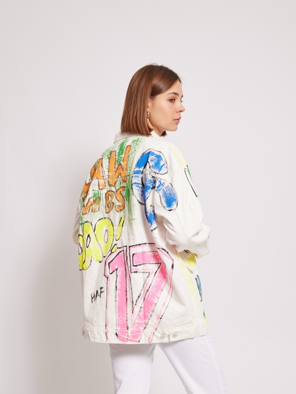 Mimi  - Cotton-Twill jacket in White
