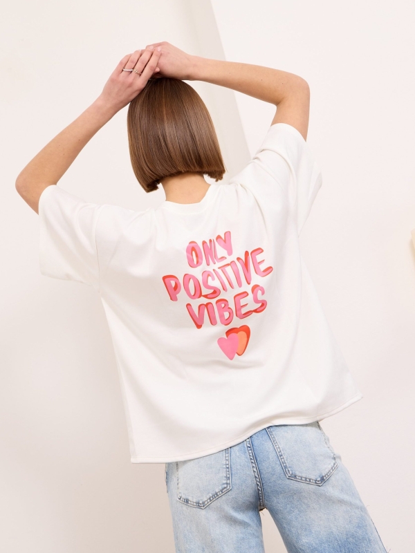 Tara-printed T-shirt in white