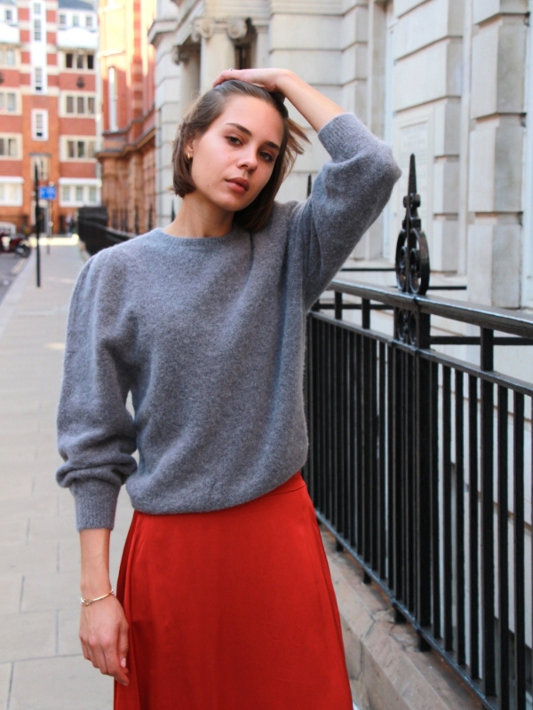 Isabelle - Wool-blend Sweater In Grey