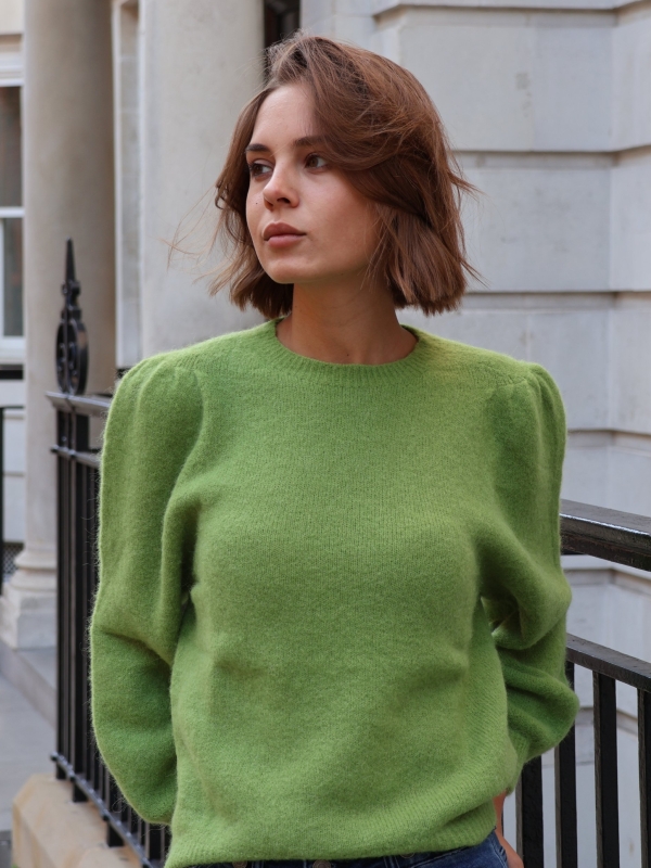 Isabelle - Wool-blend Sweater In Green