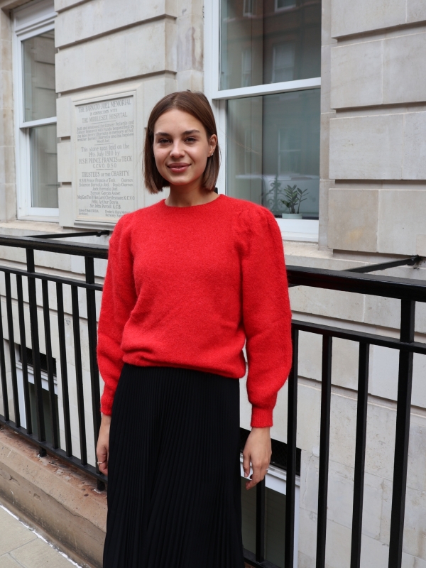 Isabelle - Wool-blend Sweater In Red