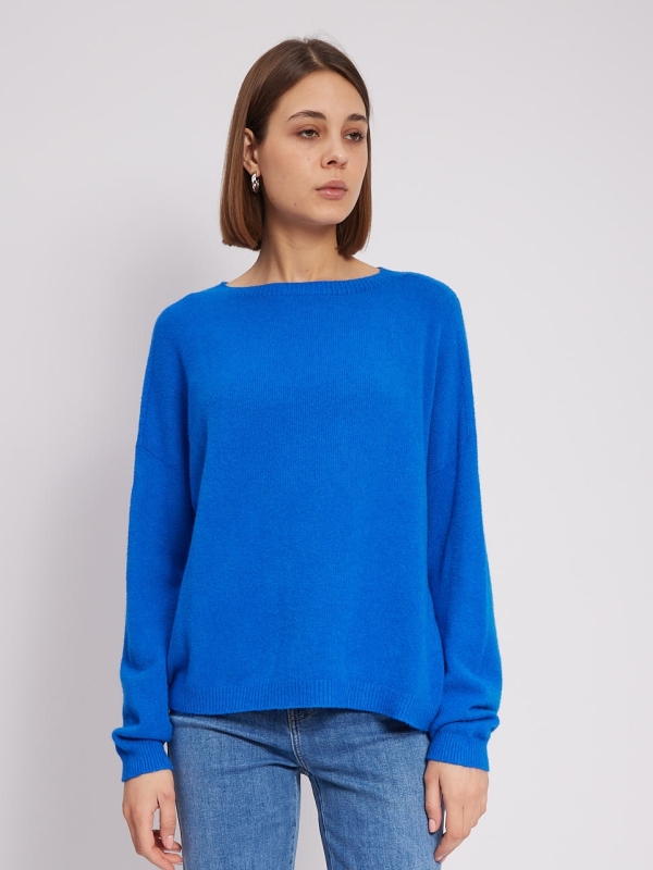 Chelsea - Viscose Blend Sweater In Blue