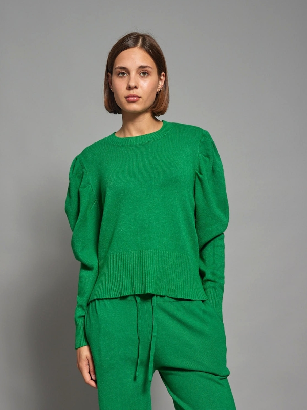 Luna -viscose-blend Sweater In green