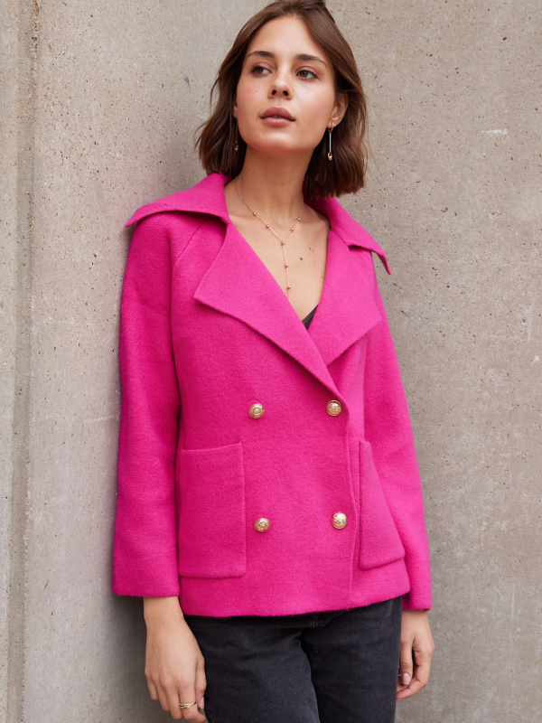 Ora -wool and cashmere-blend cardigan in pink